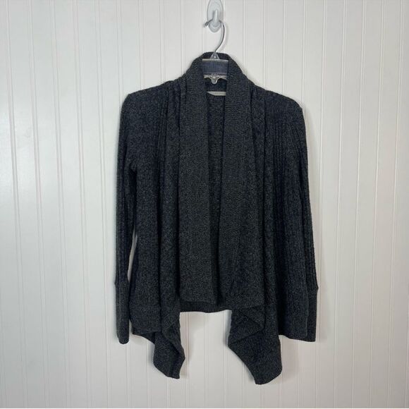 Athleta Cardigan XS Grey Heathered Open Front Long Sleeve Cozy Warm - Picture 1 of 6